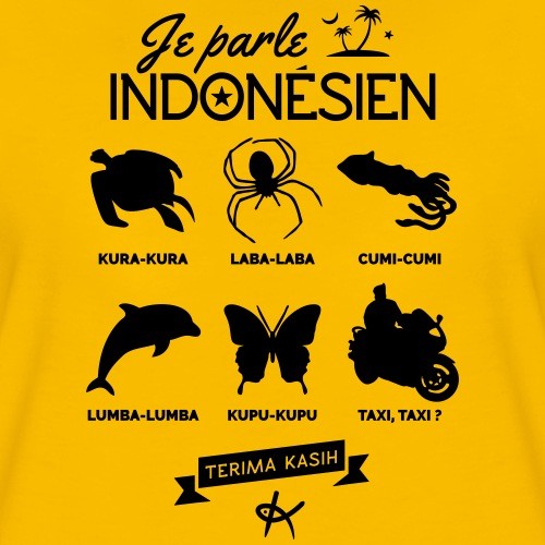 Je parle Indonésien tee shirt Tizika